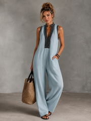 Comfy & Cool Linen-blend Jumpsuit