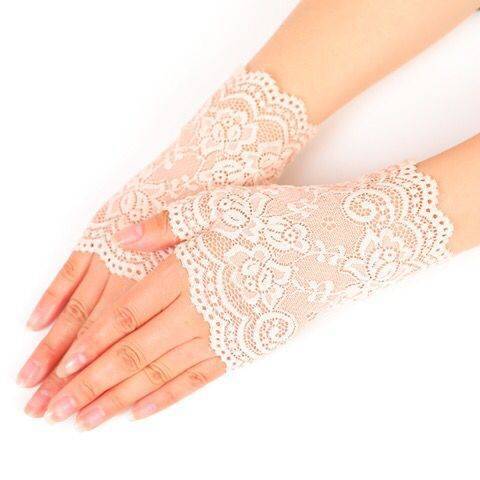 Chic Lace UV Protection Fingerless Gloves