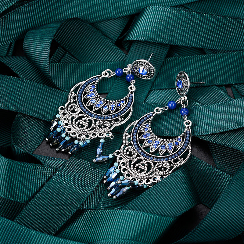 Vintage Long Tassel Unique Earrings
