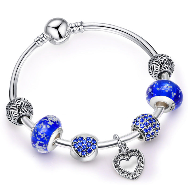 Pandora-style beaded bracelet