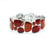 Geometric Enamel Stretch Cool Bracelet