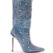 Glam Pointed Heel Boots