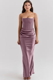 Slim Tube Top Long Party Dress - Bandeau Backless