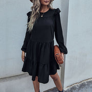 Black Loose Hepburn Style Dress