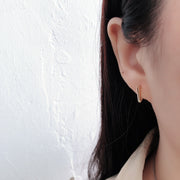 925 sterling silver triangle earrings