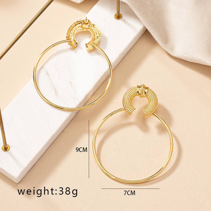 Egyptian Big Circle Earrings