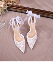 Sexy French Style Sequin Hollow Sandals