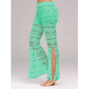 Elegant Patchwork Sheer Sexy Pants