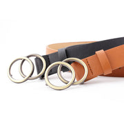 Cross-border Round Buckle Belt