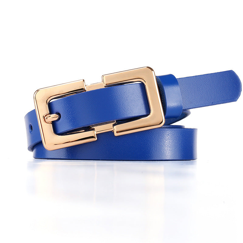 Retro Cowhide Leather Pin Buckle Belt