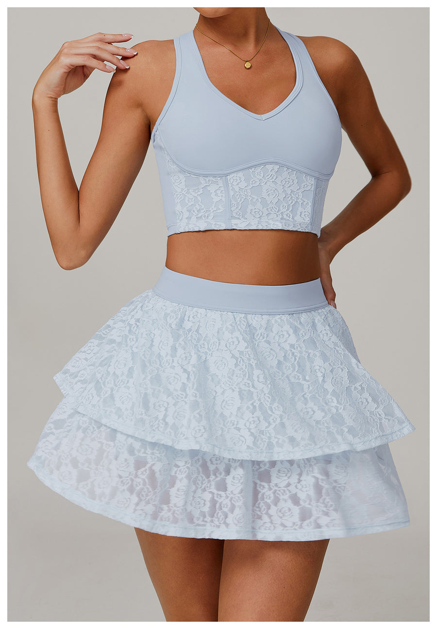 Mesh Breathable Sport Lace Skirt