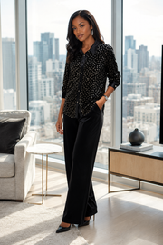 French Gold Velvet Top