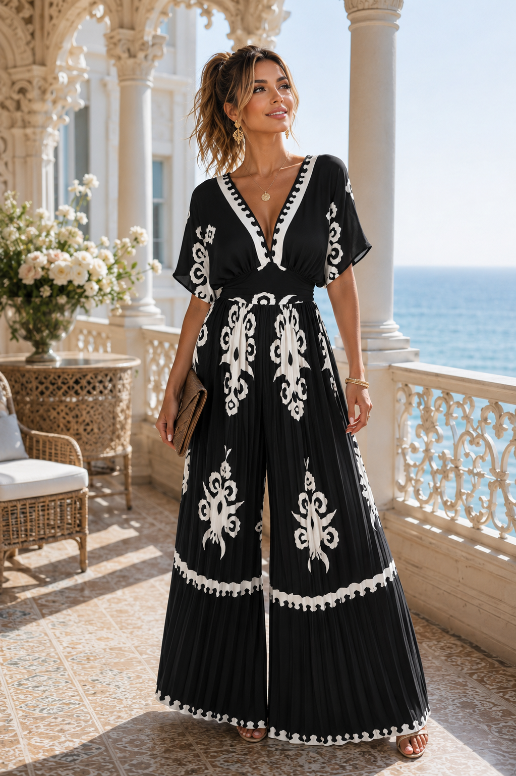 Elegant Printed Jumpsuit