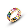 Fancy Square Stones Ring