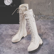 Sleek Flat Knee-High Boots