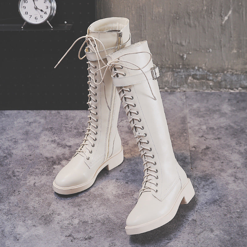 Sleek Flat Knee-High Boots