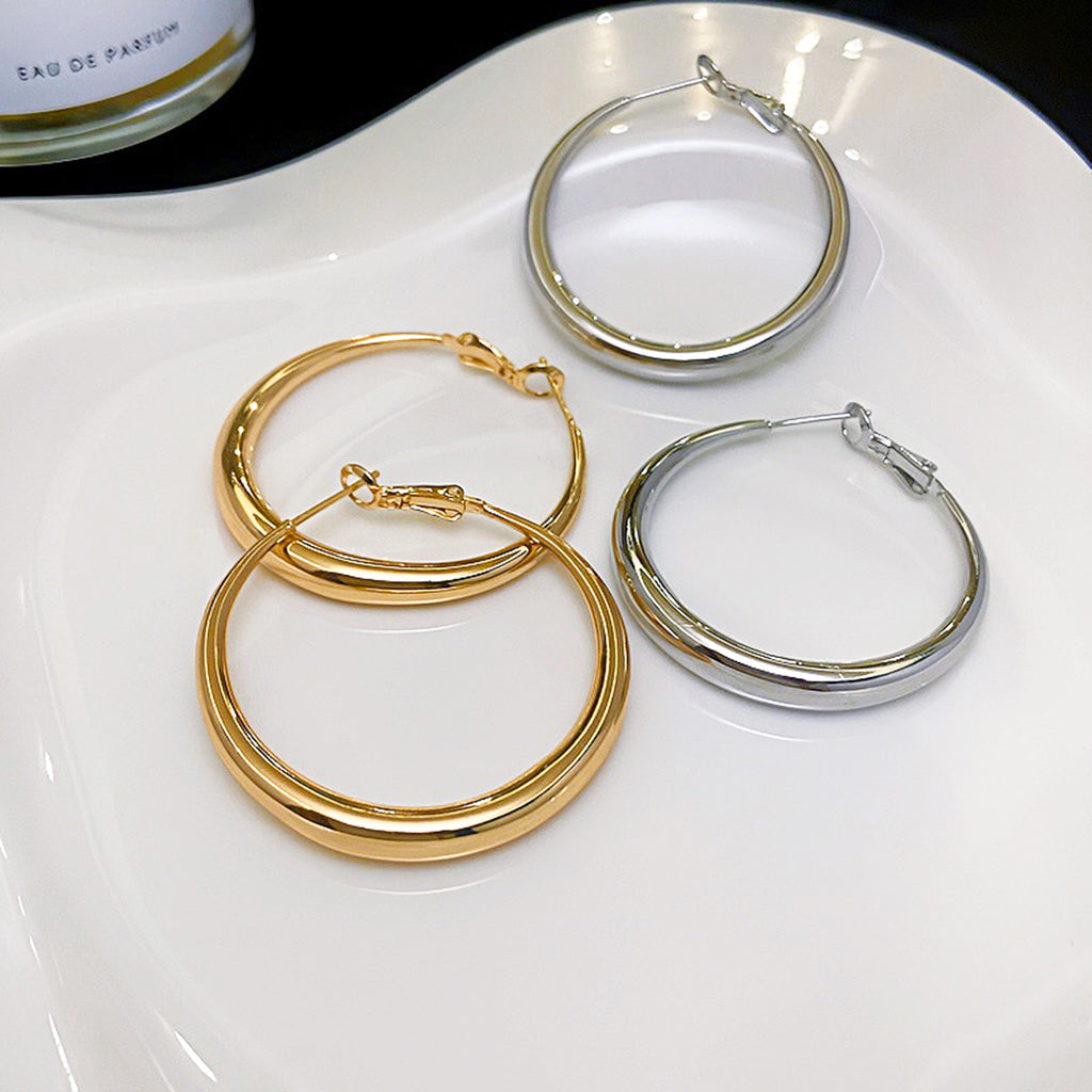 Exaggerated Cool Temperamental Big Circle Earrings