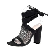 Sexy Lace-Up Cross Strap High Heel Sandals