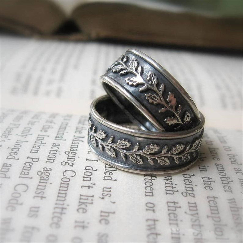 Retro Leaves Vintage-style Ring