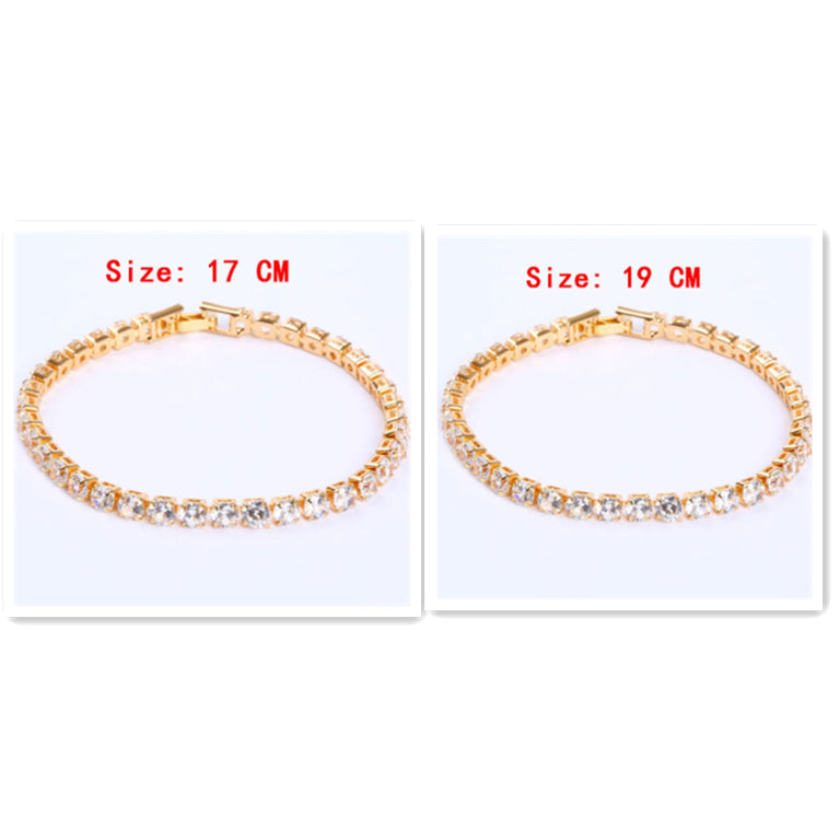 Crystal Ice Cubic Zirconia Stylish Bracelet