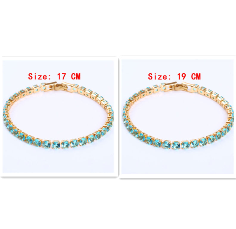 Crystal Ice Cubic Zirconia Stylish Bracelet