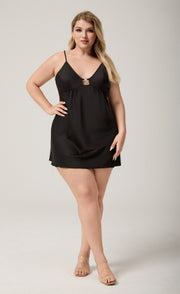 Satin Chiffon Camisole Super Sexy Nightgown
