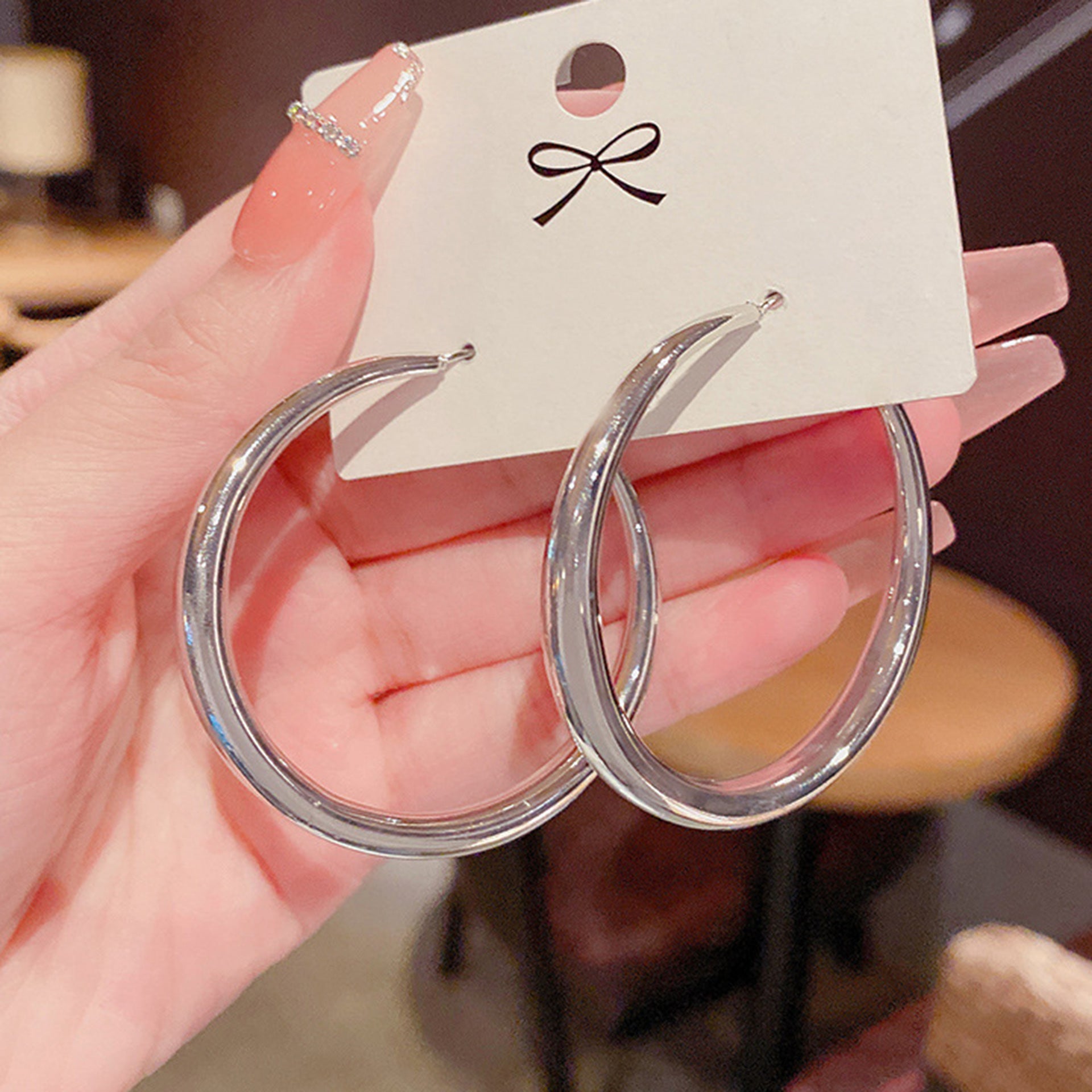 Exaggerated Cool Temperamental Big Circle Earrings