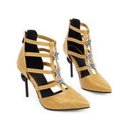 Glam Pointed Toe Stiletto Sandals