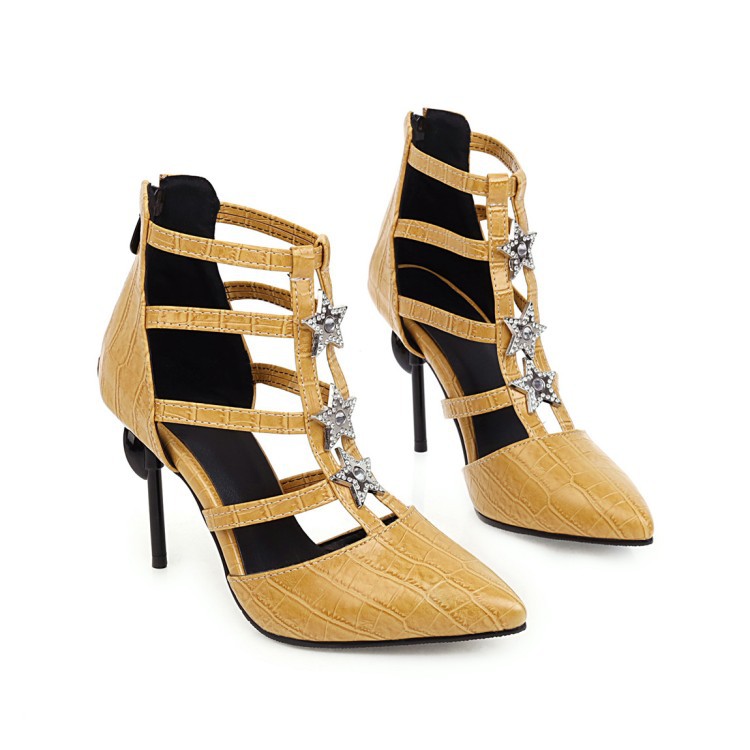 Glam Pointed Toe Stiletto Sandals