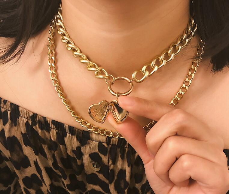 Heart Choker Double Beautiful Necklace