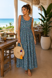 Bohemian Floral Beach Dress