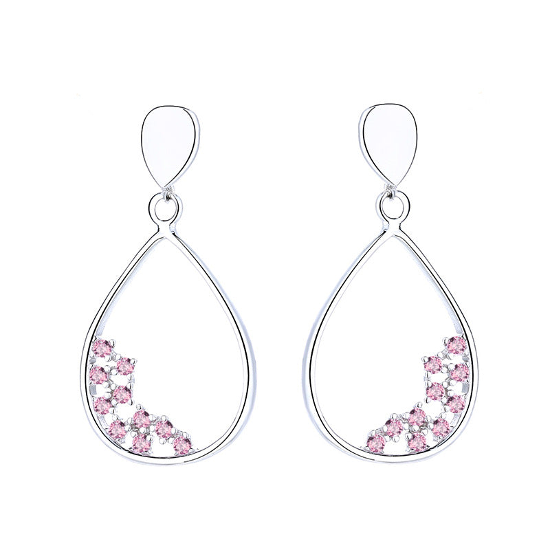 Sterling Silver Color Korean Drop Cute Earrings