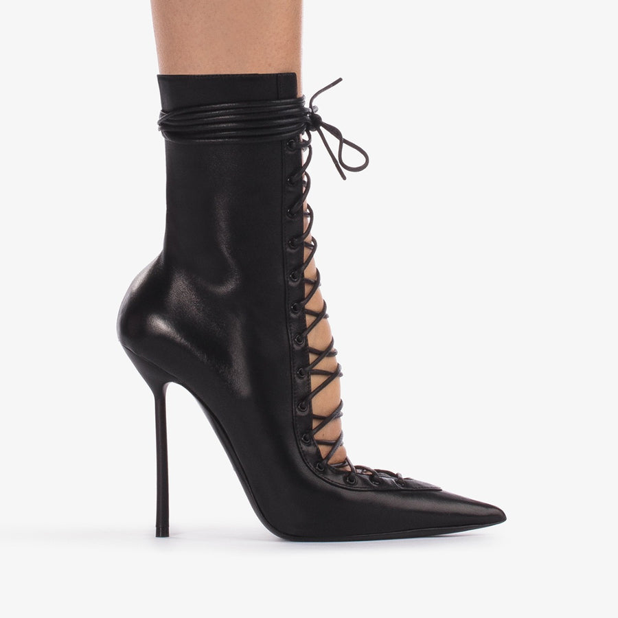 Sexy Mesh Patent High Heel Sandals