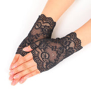 Chic Lace UV Protection Fingerless Gloves