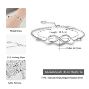 Infinite Love 925 Sterling Silver Bracelet - great gift!