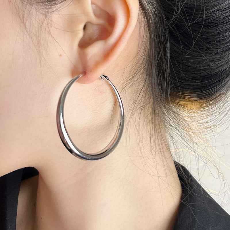 Exaggerated Cool Temperamental Big Circle Earrings