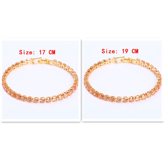 Crystal Ice Cubic Zirconia Stylish Bracelet