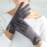 Sexy Suede Glove Warm Finger Gloves