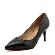 Elegant Pointed Toe Patent Leather Heels