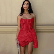 Strapless Sexy Lace Dress