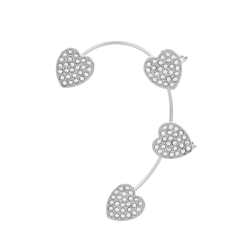 Butterfly Desuign Earrings Without Pierced Diamonds