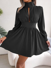 Glamorous Cutout Tie Waist Flowy Dress