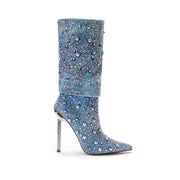 Glam Pointed Heel Boots