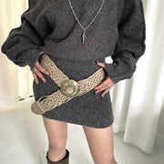 Bohemian Wide Woven Belt