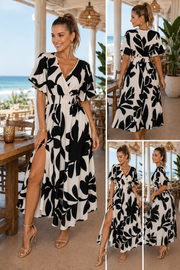 Summer Elegant Crossneck Dress