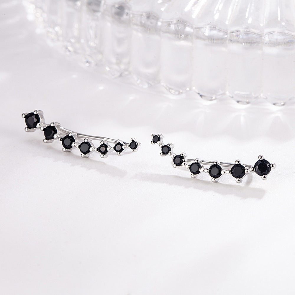 Dipper Zircon Stud Cool Earrings