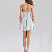 French-style Cute Cinched Sexy Halter Dress