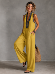 Comfy & Cool Linen-blend Jumpsuit
