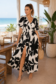 Summer Elegant Crossneck Dress