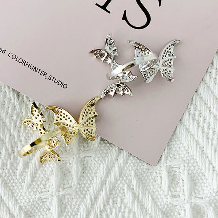 Sparkle Bat Statement Ring